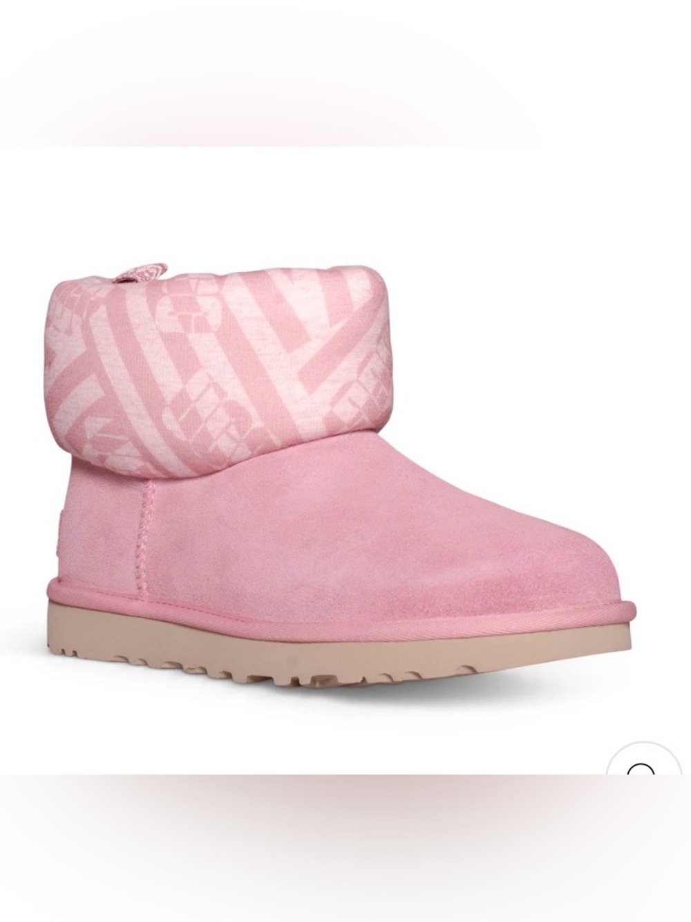 UGG CLASSIC MINI JERSEY STRIPE BLUSH BOOTS - WOMEN'S,Sz.6!NWT